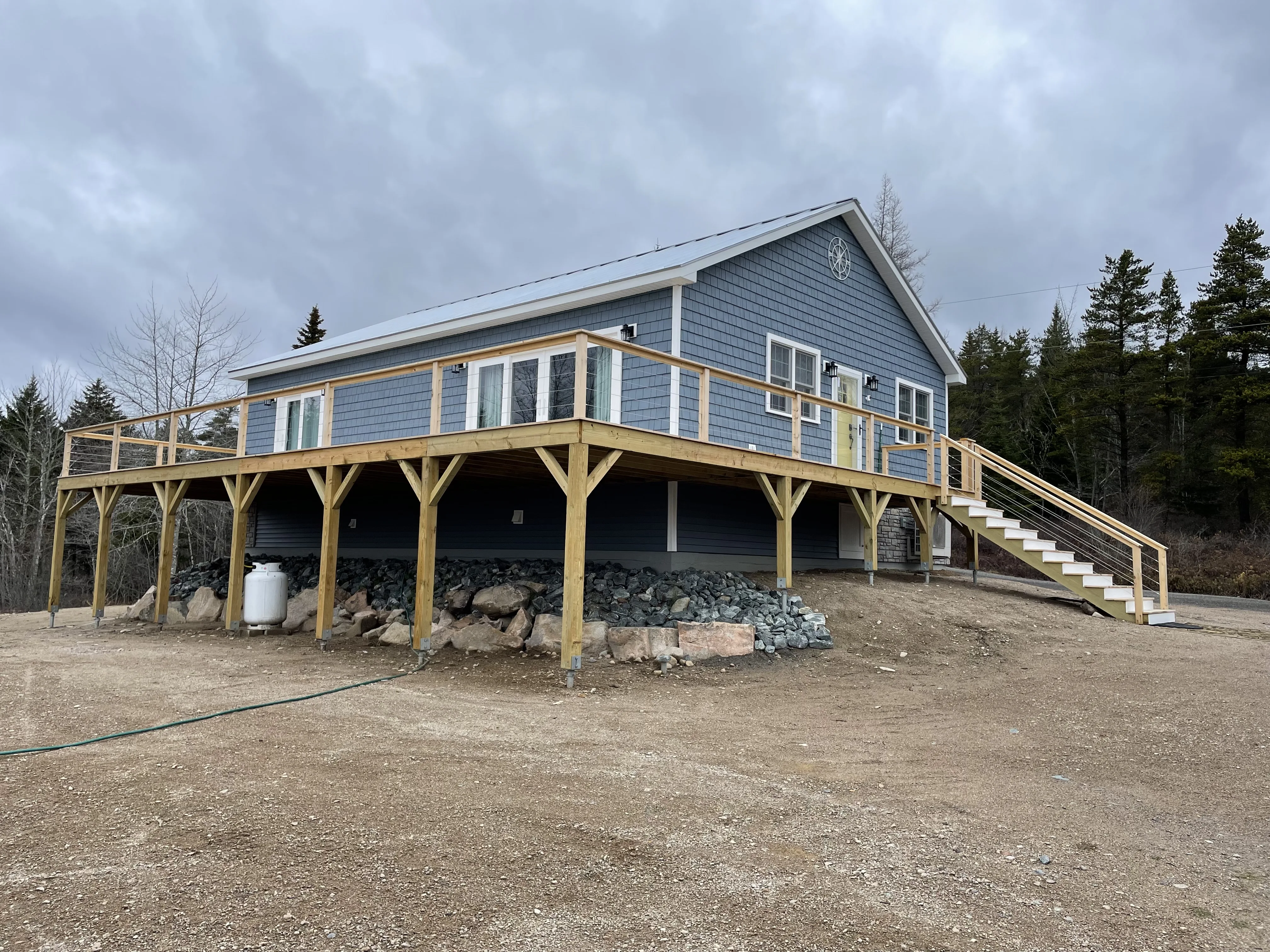 Dyer Bay custom home built by Oceanside Carpentry, coastal Maine