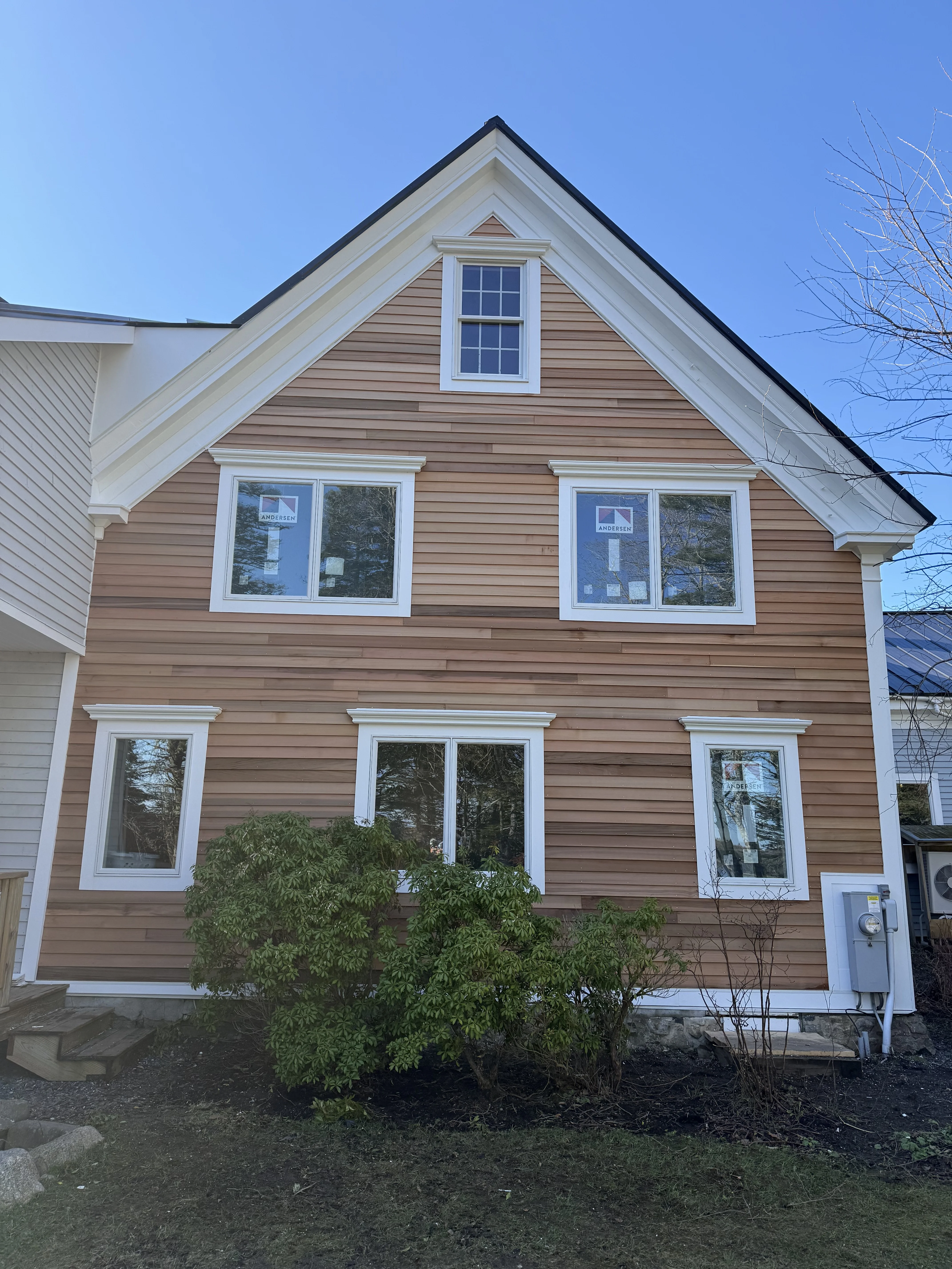 Gouldsboro Bay exterior restoration — late 1800s waterfront home, Maine